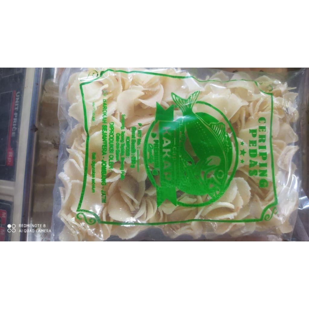 krupuk ceriping pedas/krecek pedas/krupuk pedas