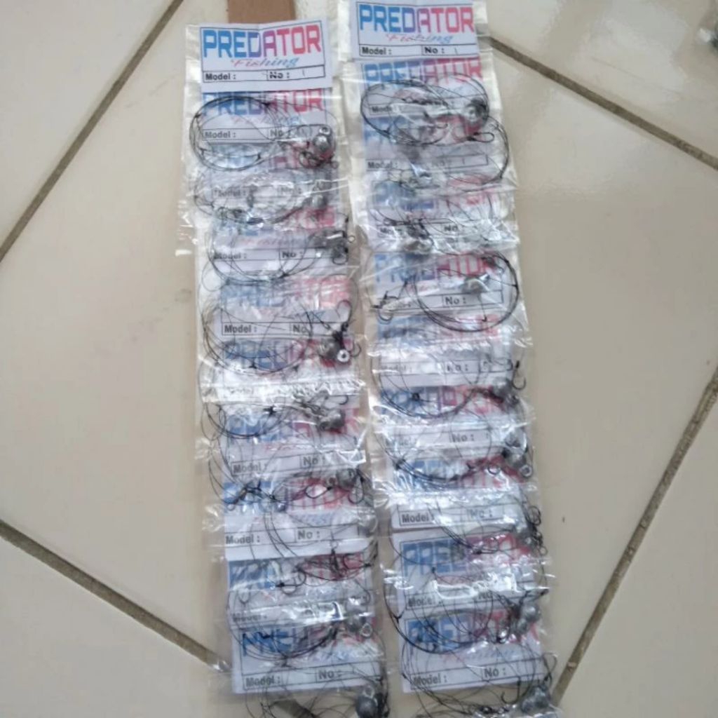 rangkaian pancing bawal/neklin 2kail