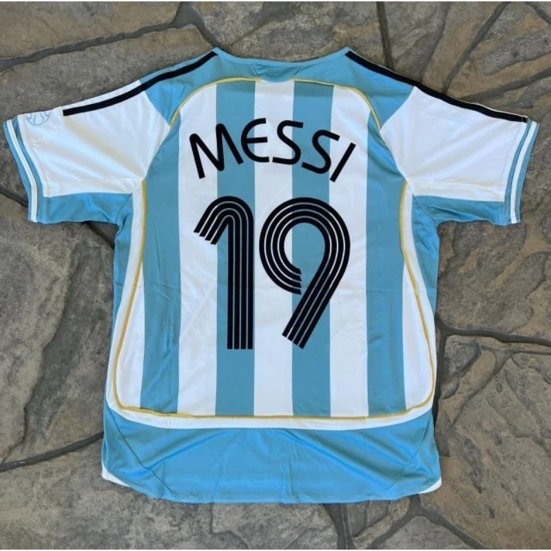 JERSEY BOLA RETRO ARGENTINA HOME 2006 GRADE ORI IMPORT