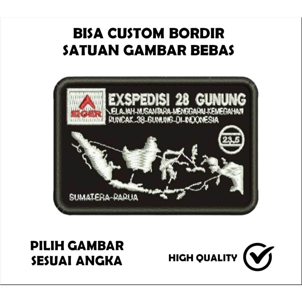 Emblem Patch Bordir Logo EIGER EXPEDISI - IBP