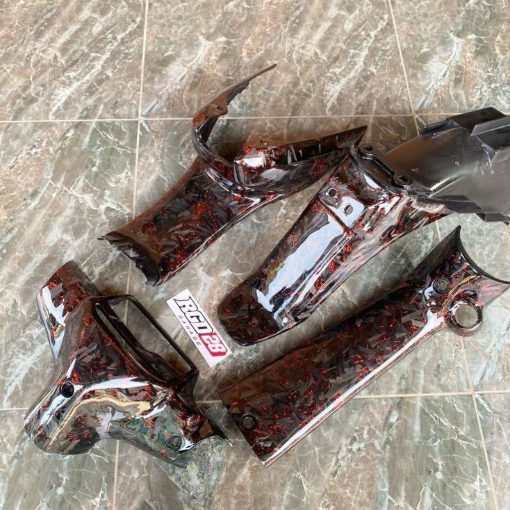 Body Kasar Fiz R Carbon Forged Merah