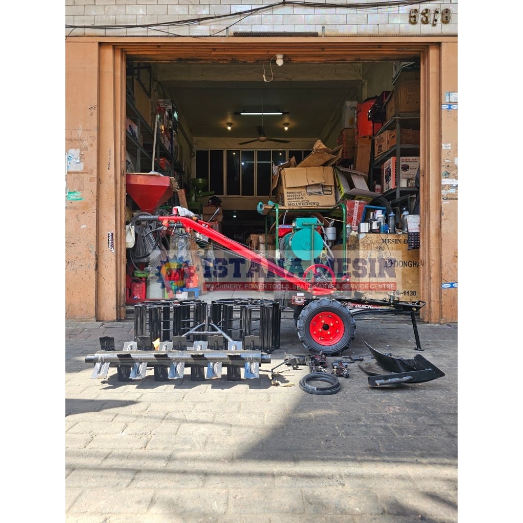 MESIN BAJAK SAWAH TRAKTOR TANGAN QUICK CAPUNG METAL TANPA MESIN