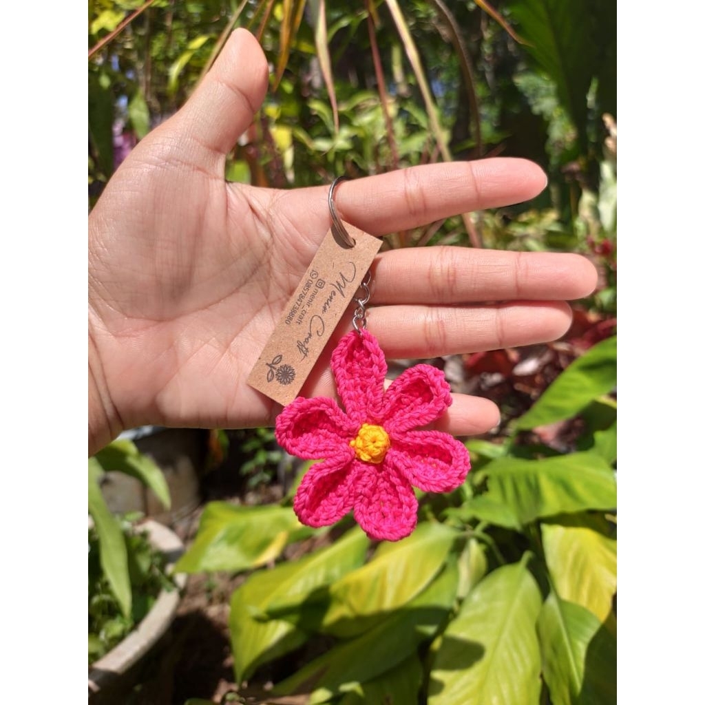 Souvenir Gantungan Kunci Bunga