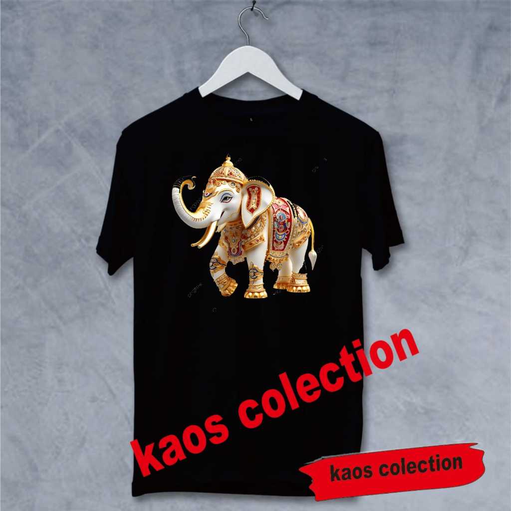 kaos katun/kaos oleh oleh thailand/kaos viral musim liburan gajah thailand