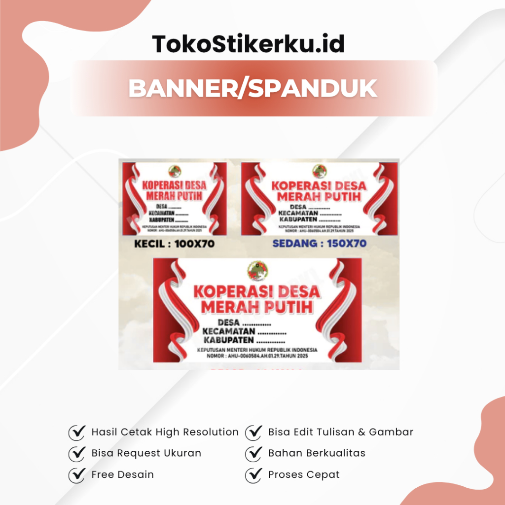 Banner Koperasi Desa Merah Putih