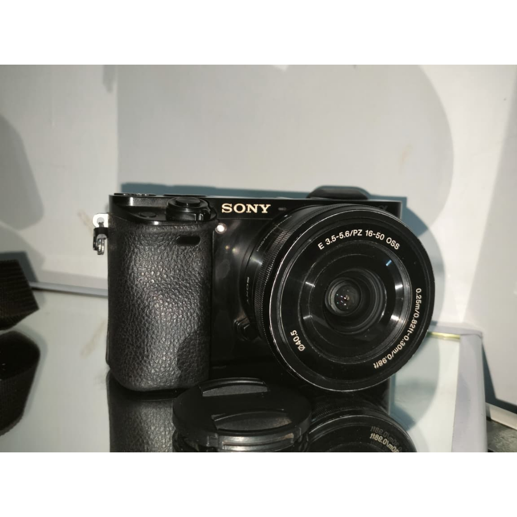 Kamera Mirrorless Sony A6000 + Lensa Kit 16-50mm Second  | Wifi | Video 60 fps