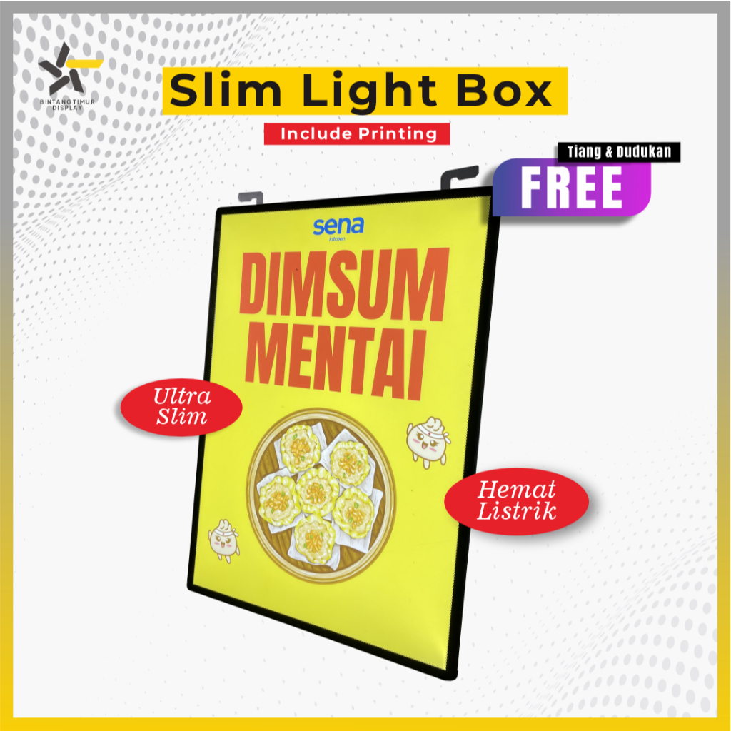 SLIM LIGHT BOX + PRINT | Led Ultra Slim Light Box /Slim Light Frame/ INCLUDE PRINTING
