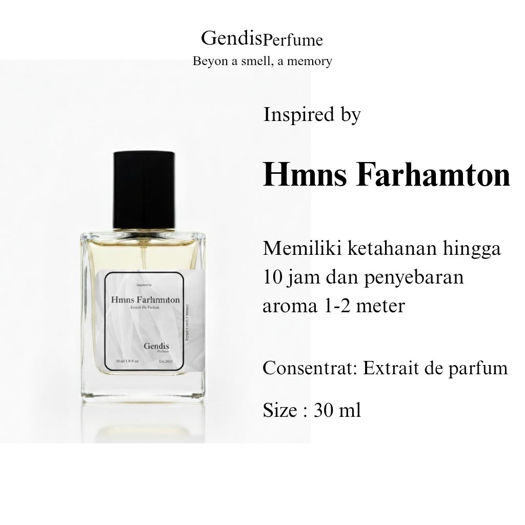 Gendis Parfum H*ns Farhamton inspired Extrait de Parfum