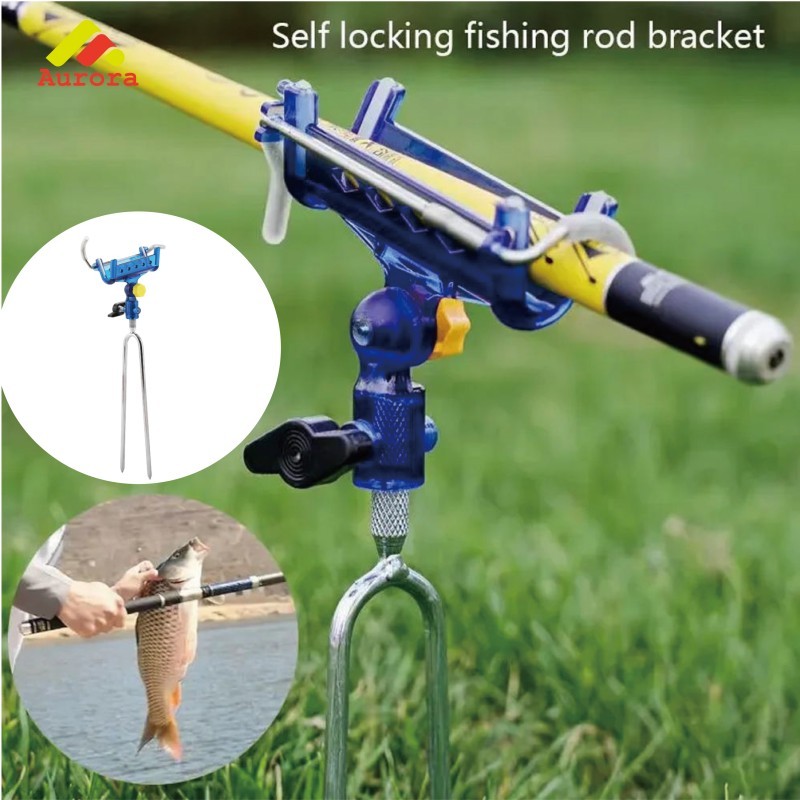 ​​Set Bracket Joran Pancing 360° Adjustable Dudukan Joran Otomatis untuk Mancing di Laut dan Sungai 