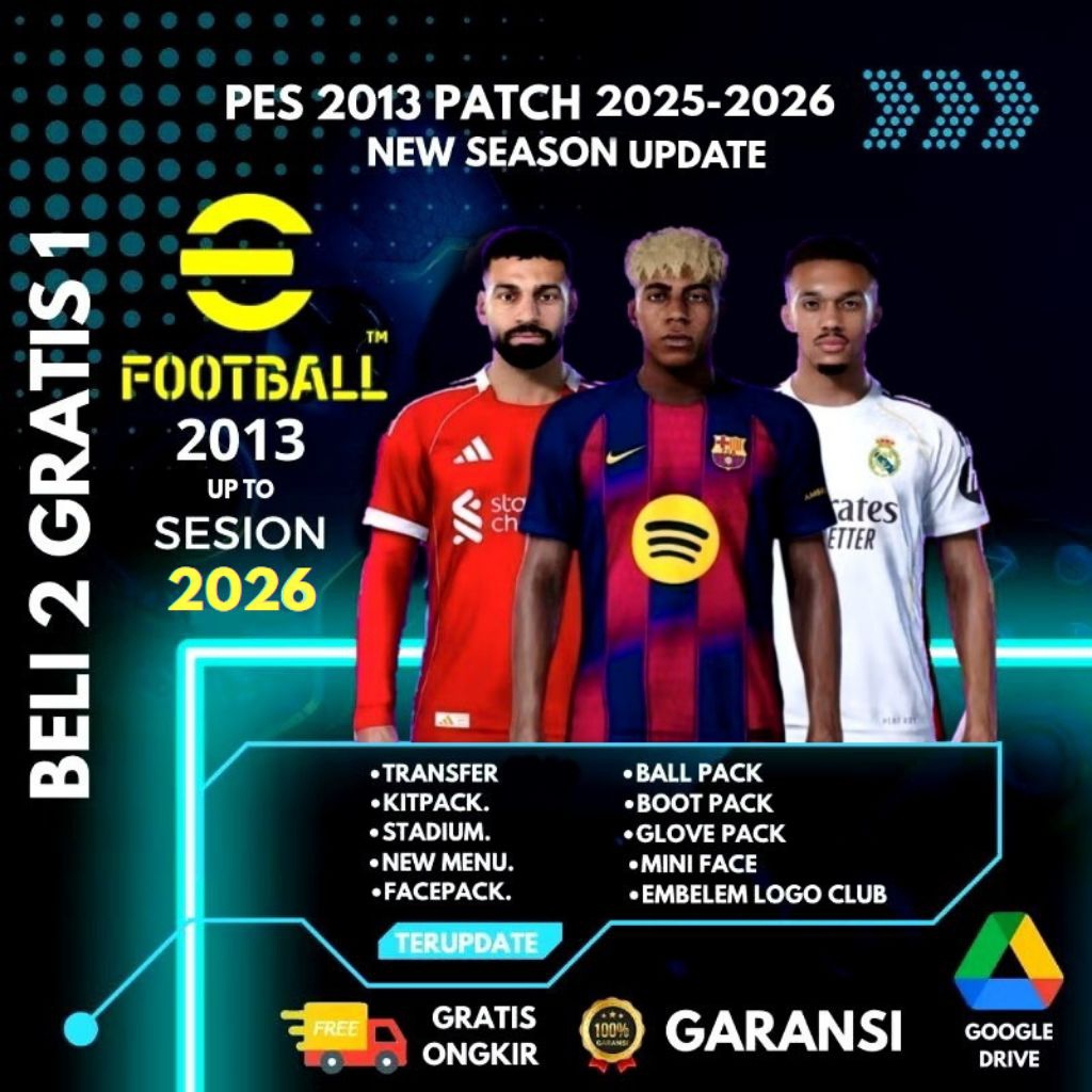 PES 2013 + PATCH TERBARU 2026 | PC/LAPTOP GAMES