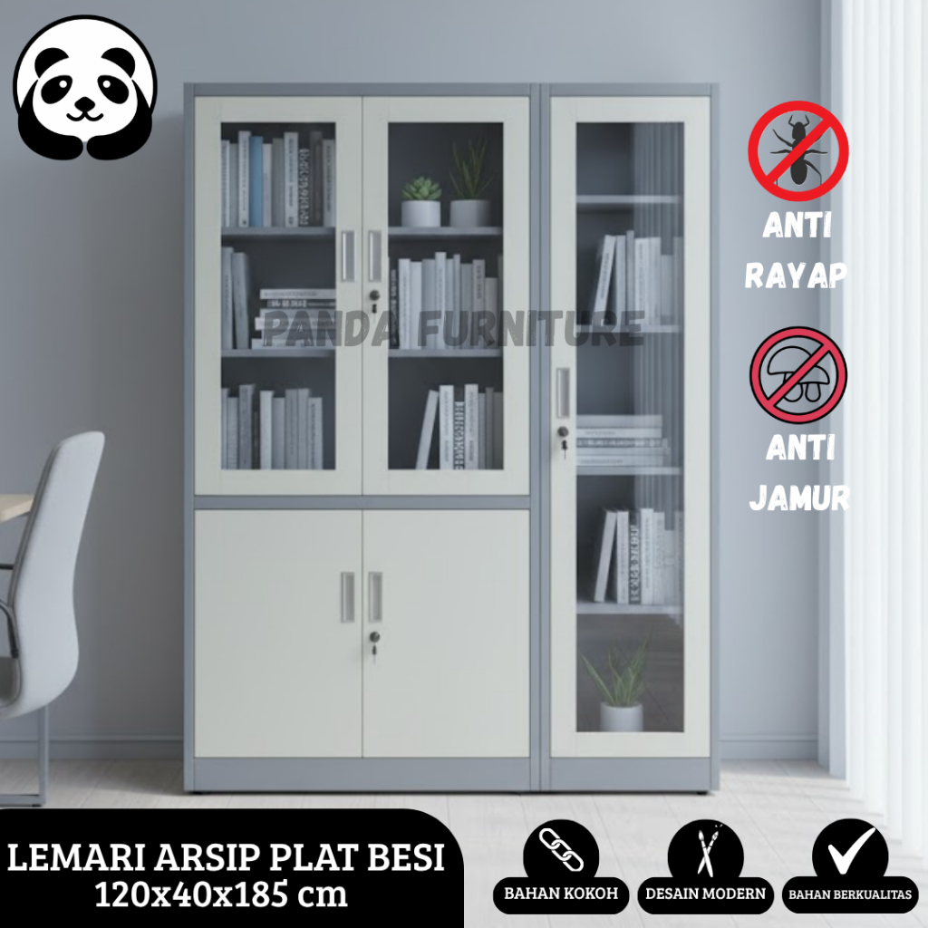 PROMO LEMARI ARSIP KANTOR FULL PLAT BESI TEBAL / LEMARI SERBAGUNA  / LEMARI DOKUMEN PENYIMPANAN KERJ