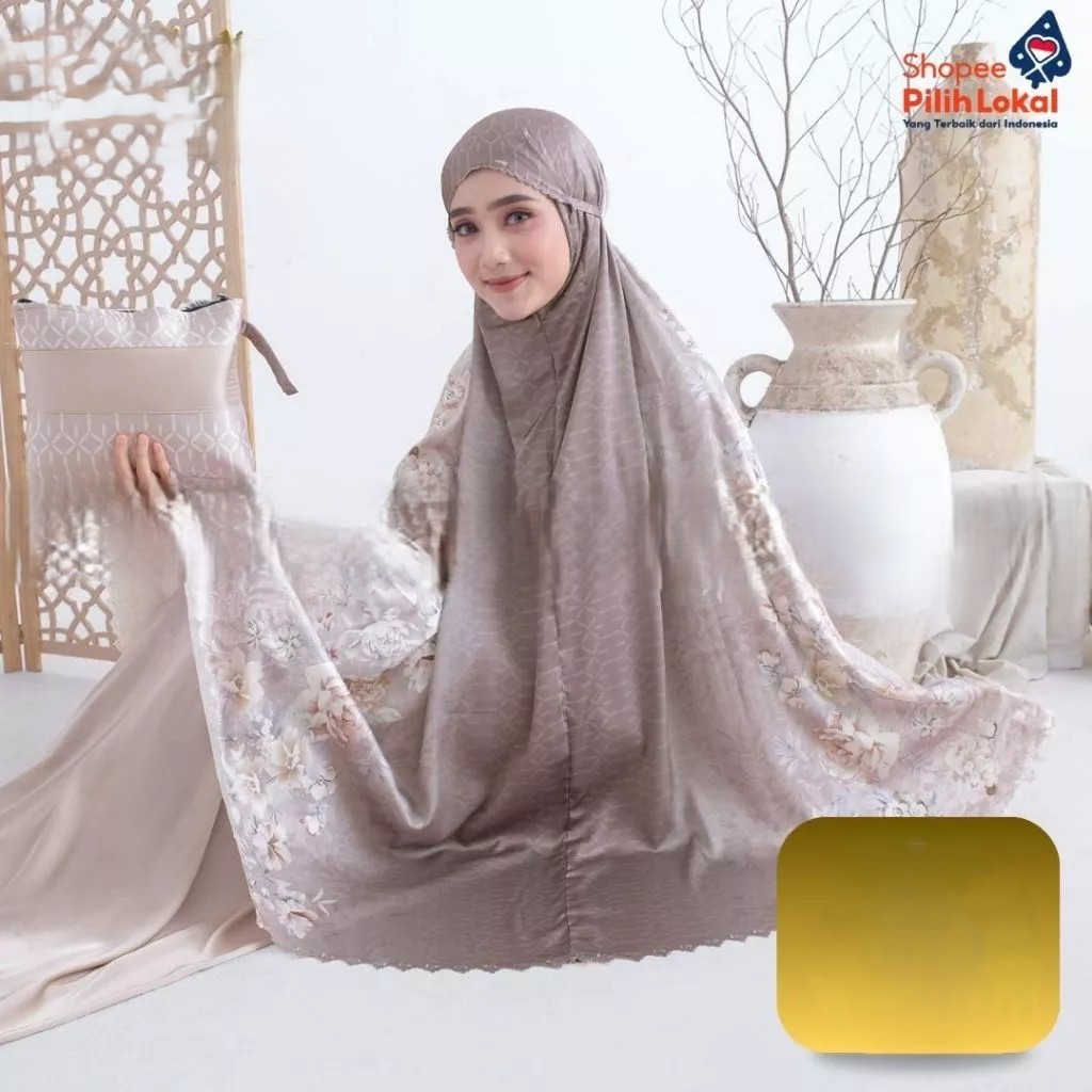 Mukena Dewasa 2in1 Terbaru Silk Premium Lasercut Fauziah Armanie Series