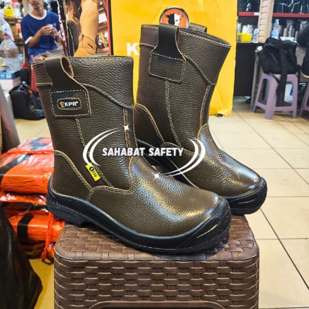 Sepatu Safety KING'S POWER L-805 H coklat original 100% | Safety shoes king power L805 H Murah Berku