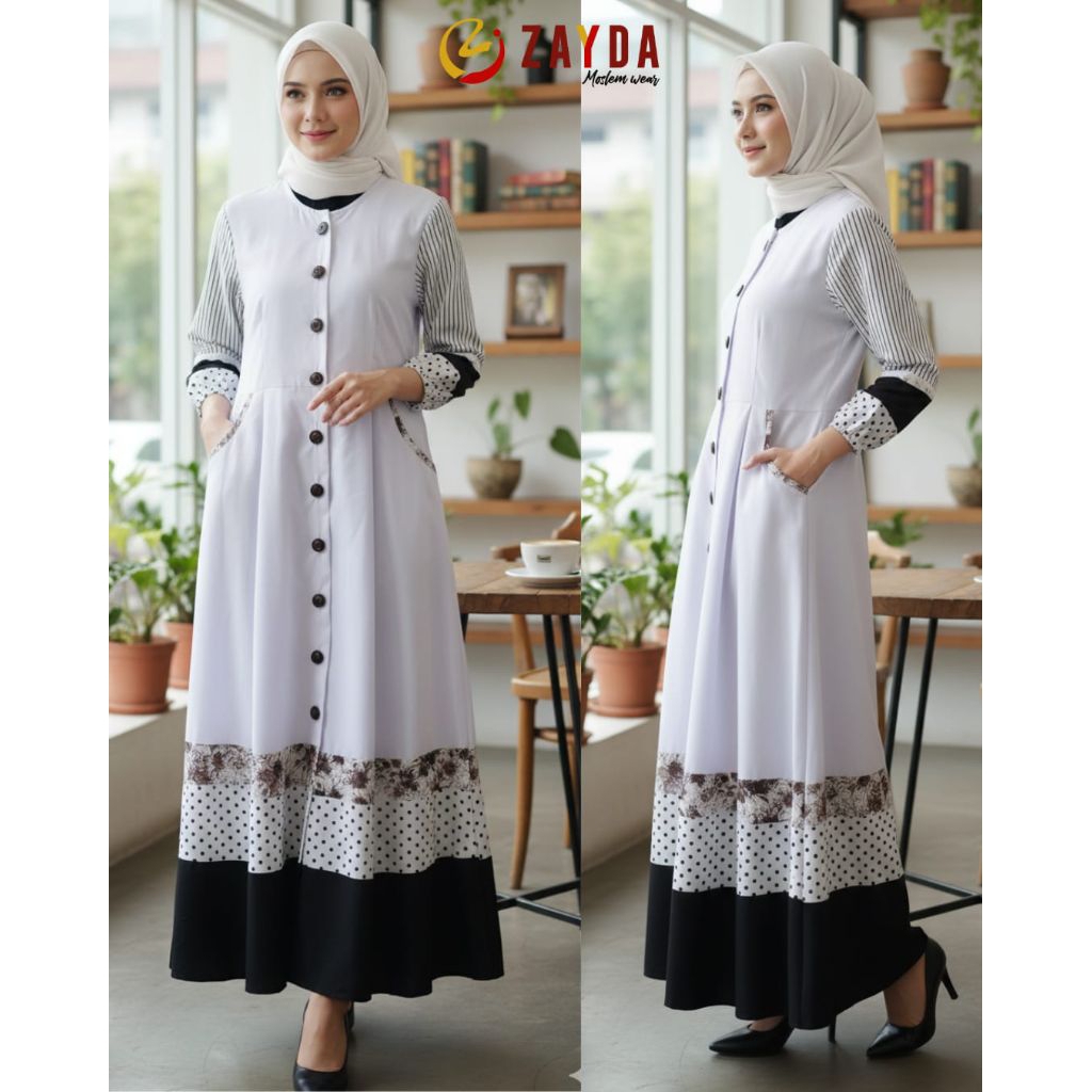 Gamis Zayda ZG153 White / Zayda ZG153 White / Zayda
