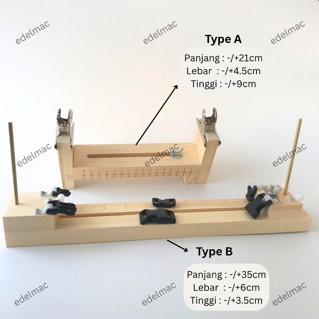 Alat Bantu Tenun Merangkai Manik Gelang Kalung Solid Wood  Aksesoris Perhiasan Braided Kepang Kayu