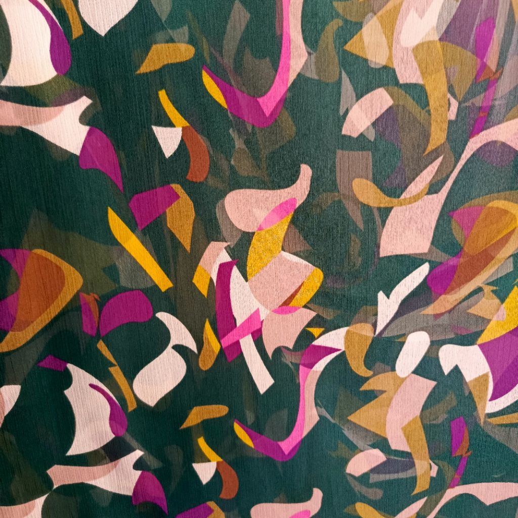 Kain sifon silky - kain sifon polos - kain sifon yoryu - kain sifon crinkle - kain sifon motif - kai