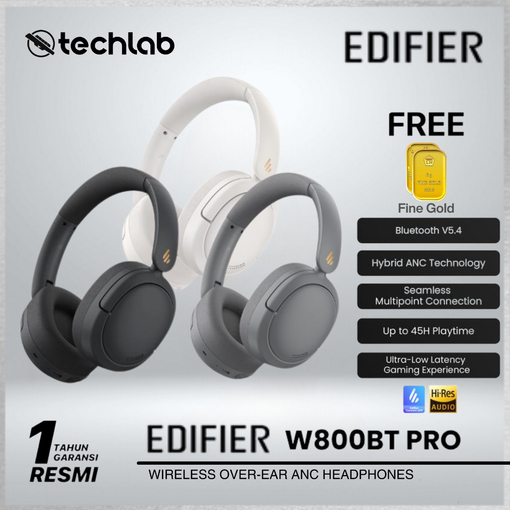 Edifier W800BT PRO / W-800 BT PRO Hi-Res Audio ANC Headphone