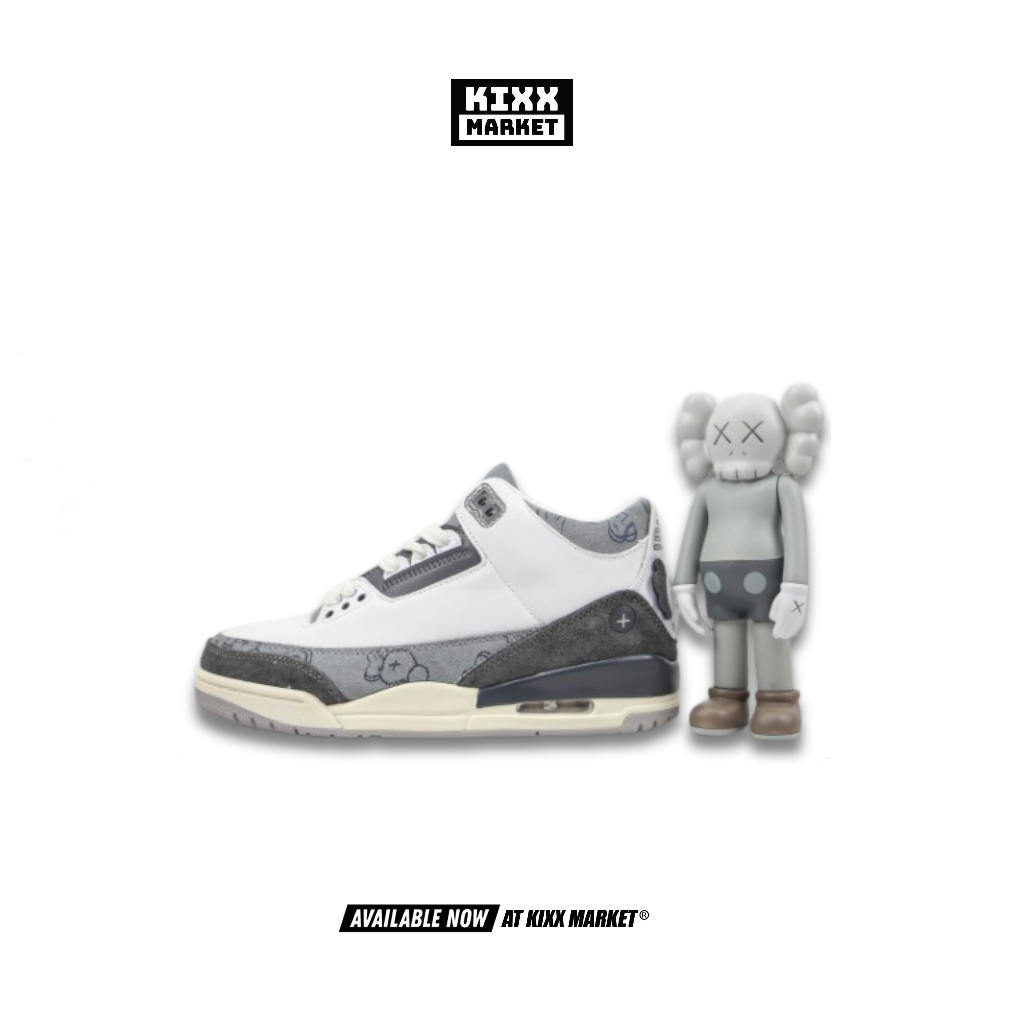 sepatu sneakers Air Jordan 3 Retro X Kaws -KIXXMARKET