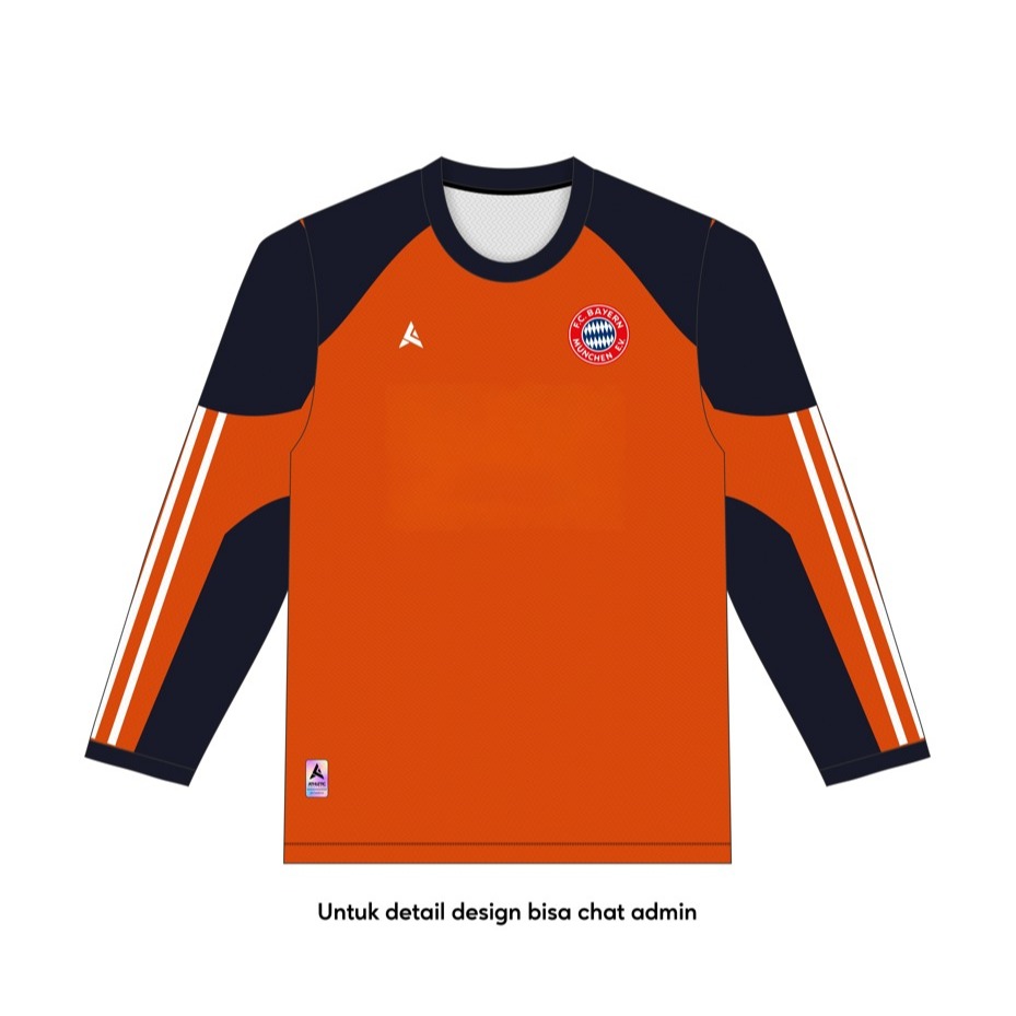 ATHLETIC SPORTWEAR - Jersey Vintage Bola Fantasy Bayern Muchen GK 2000-01 Fullprinting Casual - Atas