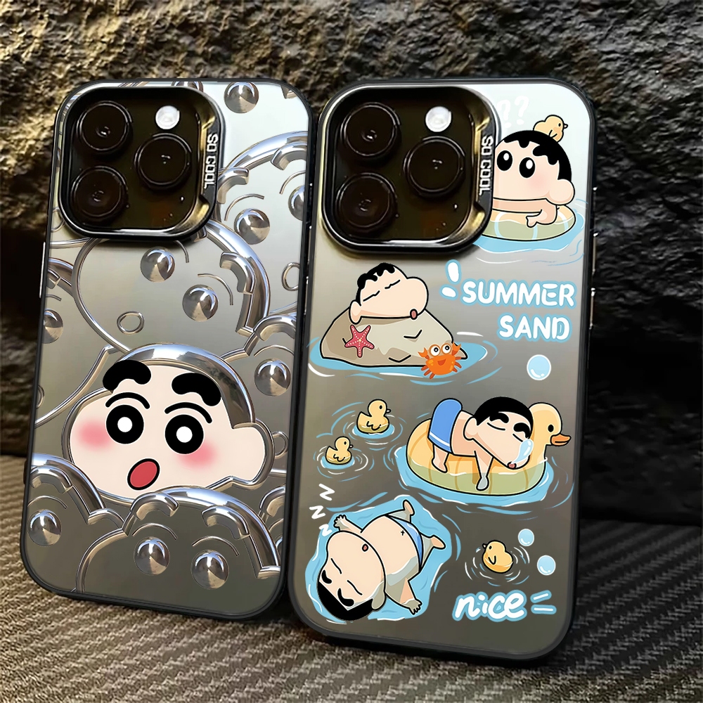 Premium matte Hard Casing Hp Oppo Reno 14 Pro 5G Shinchan Case Untuk Oppo Reno 14 5G Reno 13F 14F Ca