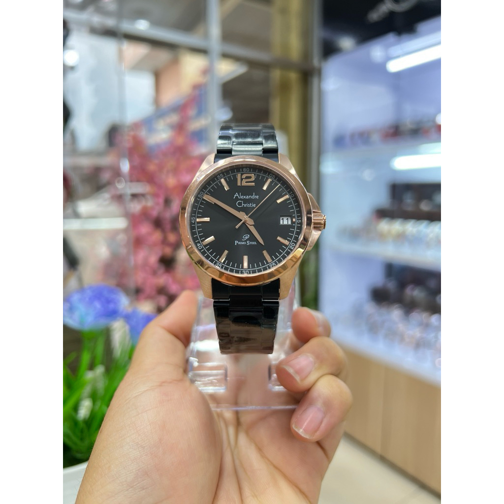 JAM TANGAN ALEXANDRE CHRISTIE PRIA SERI 1031 PRIMO STEEL
