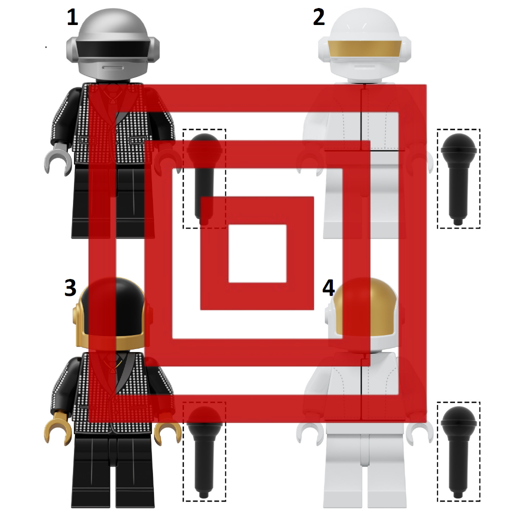 Daft Punk Electronic Music Thomas Bangalter Guy-Manuel Action Figure Mini