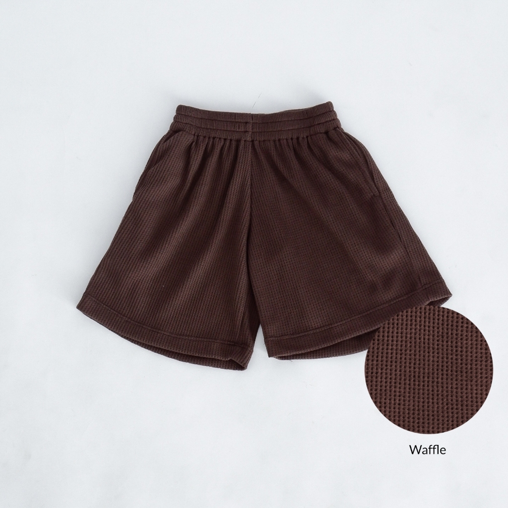 Isla Little Joey Pants Rib Knit & Waffle Colorful - Waffle Knit Cotton - Rib Knit Cotton - Celana Pe