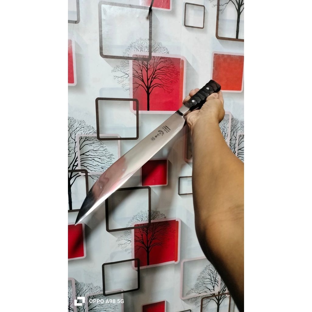 pisau cap garpu motif tribal fultank