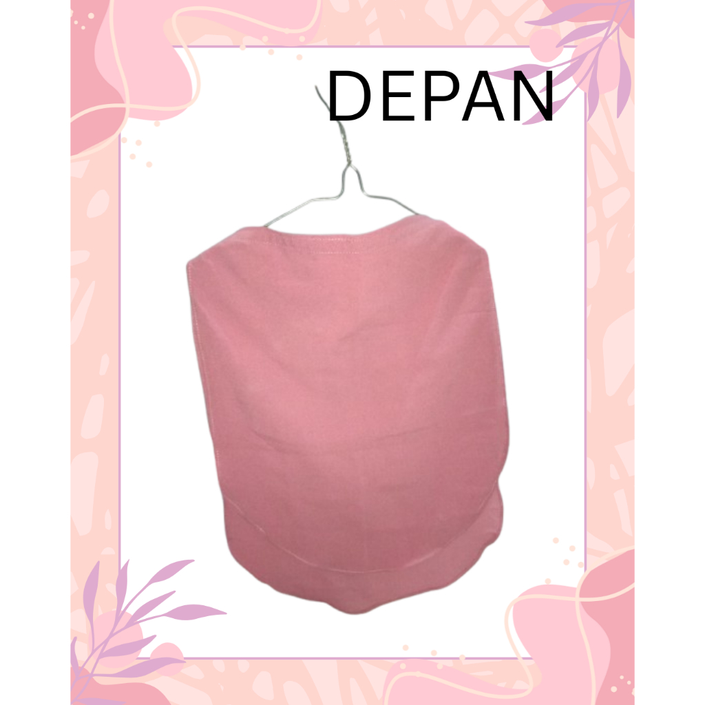 Preloved Cadar Tali Doubel Layer - Dusty Pink