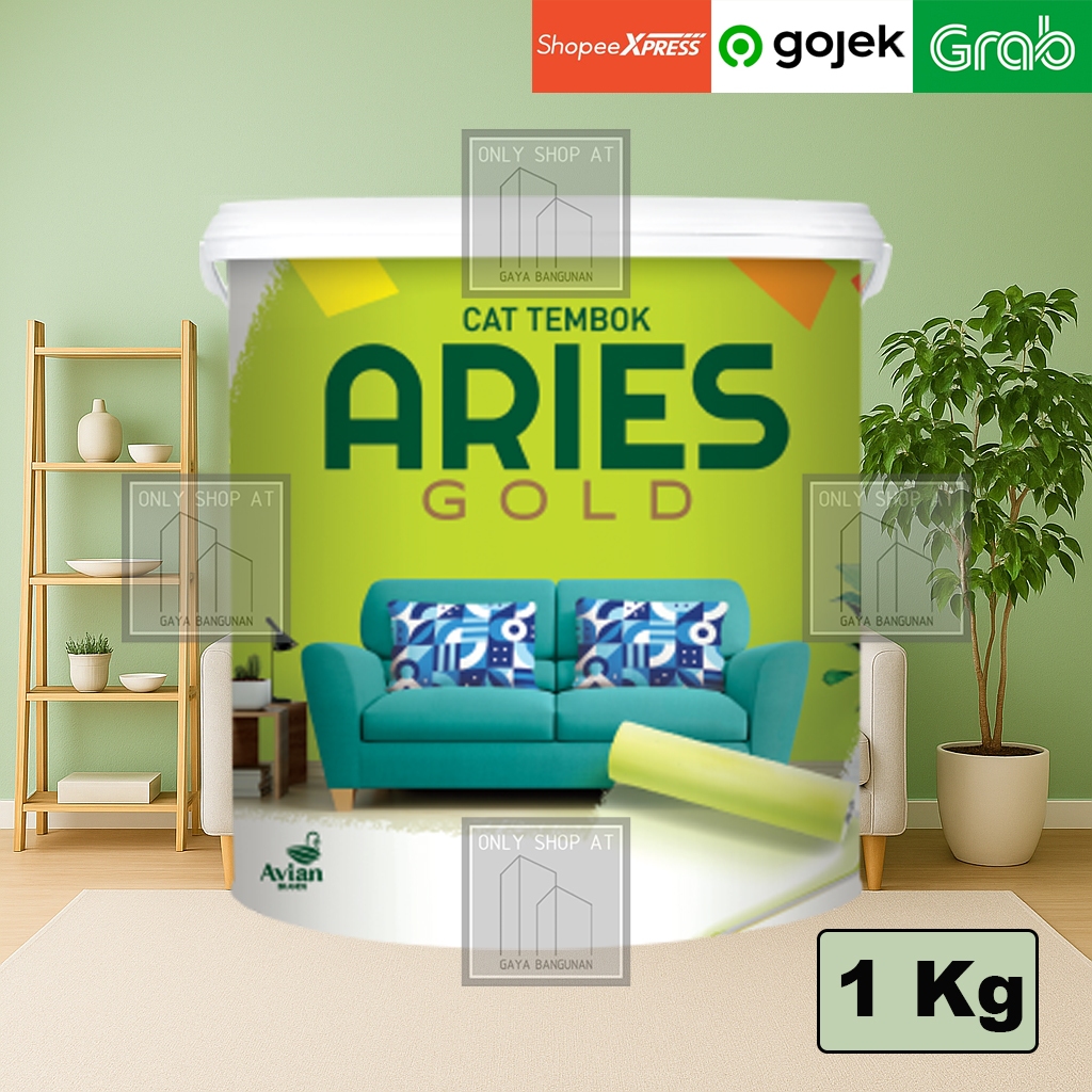 Cat Aries Gold 1 Kg / Cat Tembok Avian