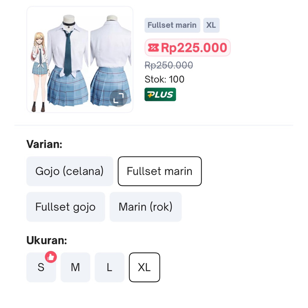 Marin Kitagawa Cosplay Costume