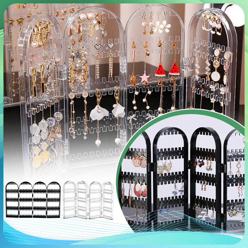Rak Anting Tempat Anting Aesthetic Earring Organizer Display Anting Rak Anting Lipat Rak Display Ant