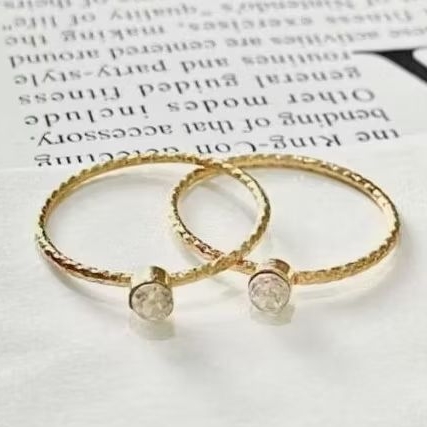 Cincin Aksen Berlian Imitasi