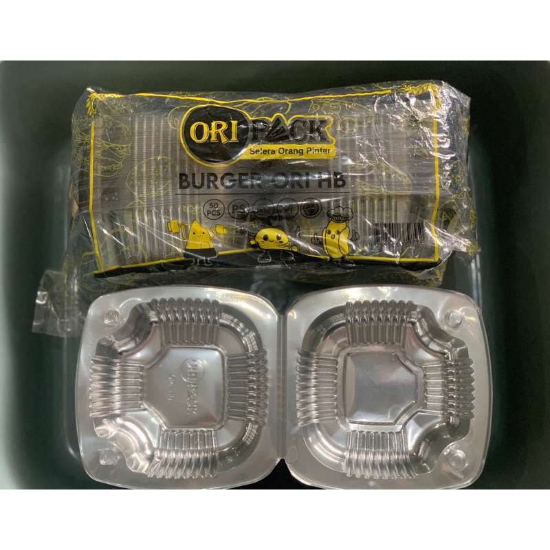 Oripack Mika Burger Tray Isi  - MIKA BURGER/CUP BURGER/WADAH BURGER