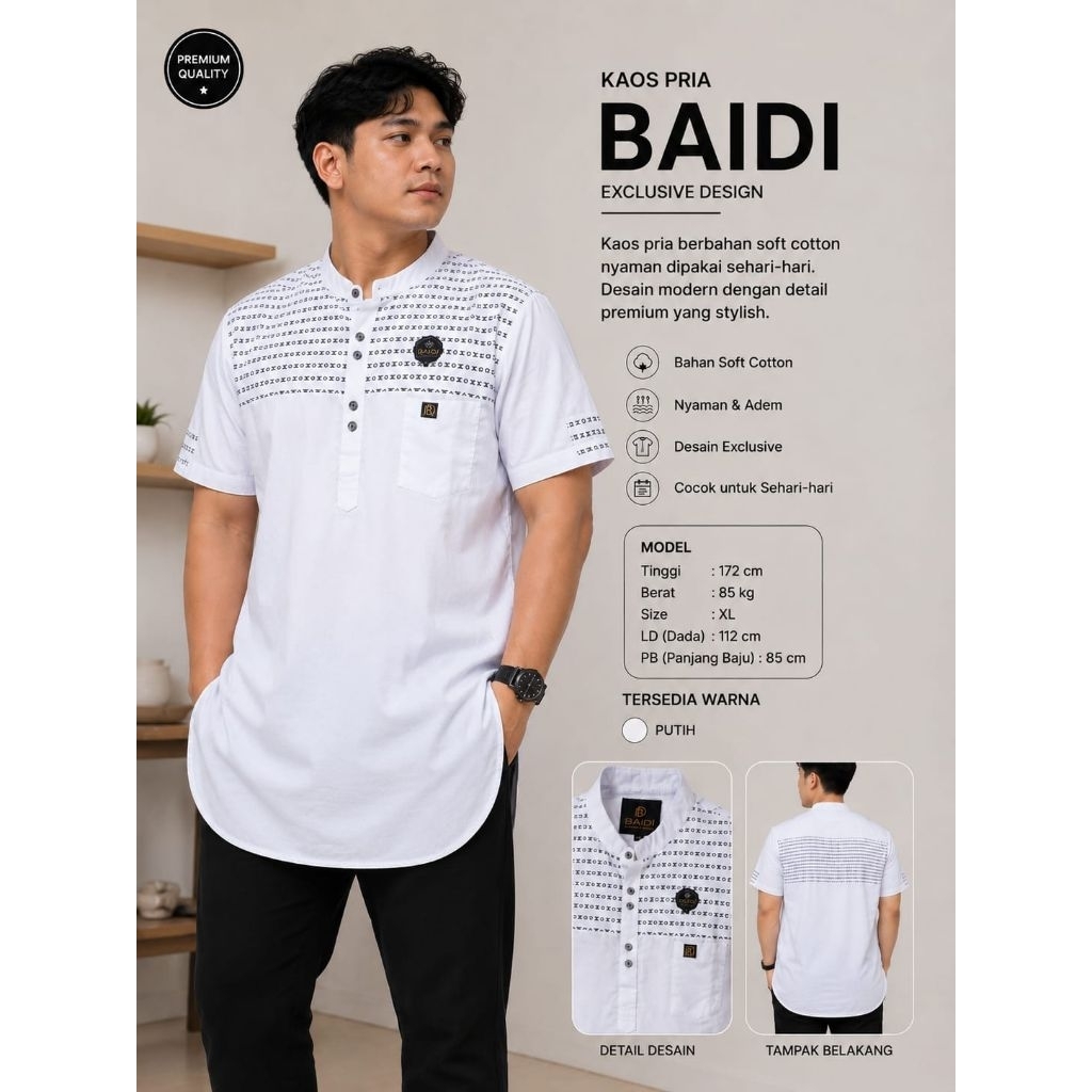 kurta putih XL. i | kurta putih