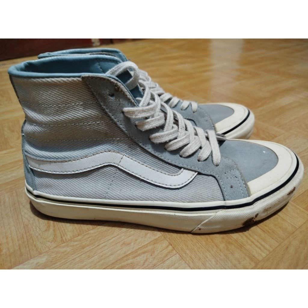 Sepatu Vans Sk8-Hi 138 Decon Sf Light Blue/Sky Blue Second