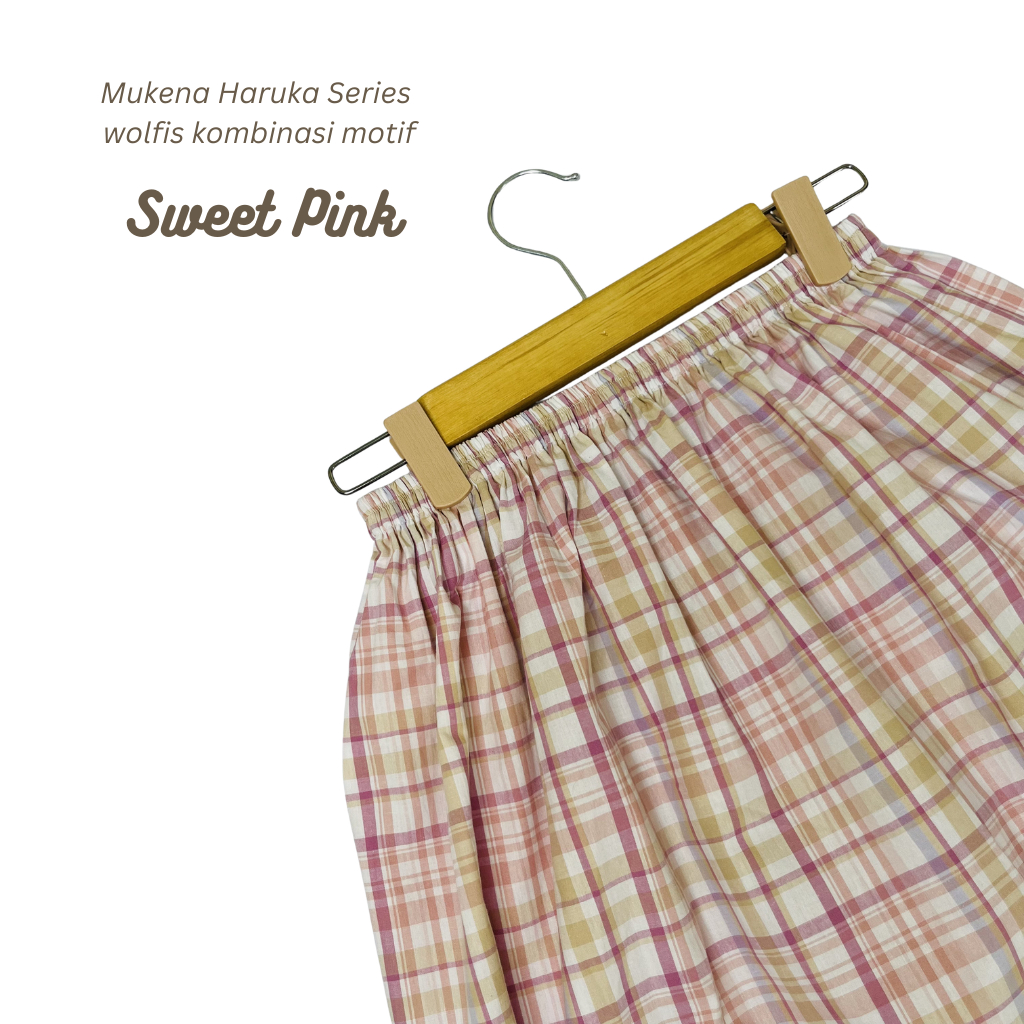LIMITED STOCK - MUKENA SANTRI - Haruka Series - Mukena Motif Mukena Santriwati