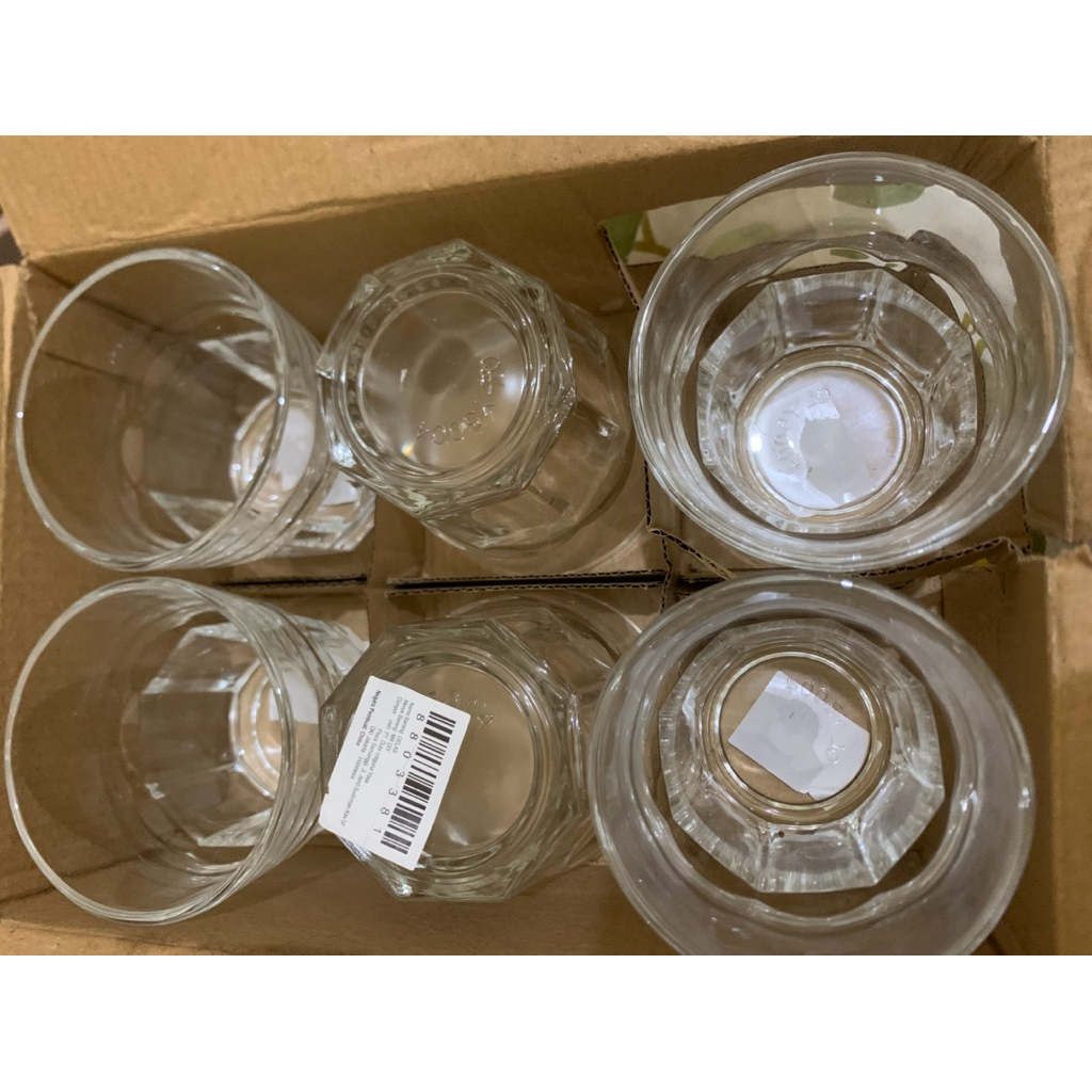 Set Gelas Kaca Minimalis isi 6 pcs MR DIY