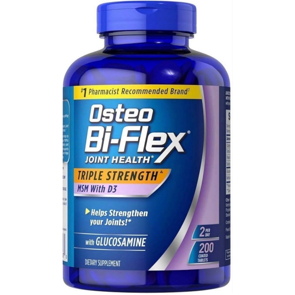 OSTEO BI-FLEX JOINT HEALTH TRIPLE STRENGTH MSM WITH D3 200 Coated Tablets
