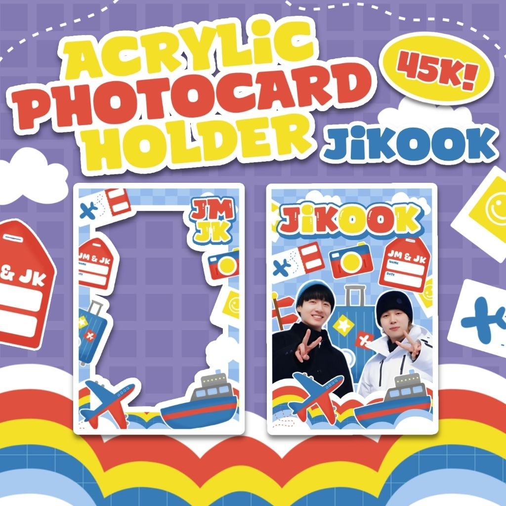 are you sure photocard holder jikook kookmin