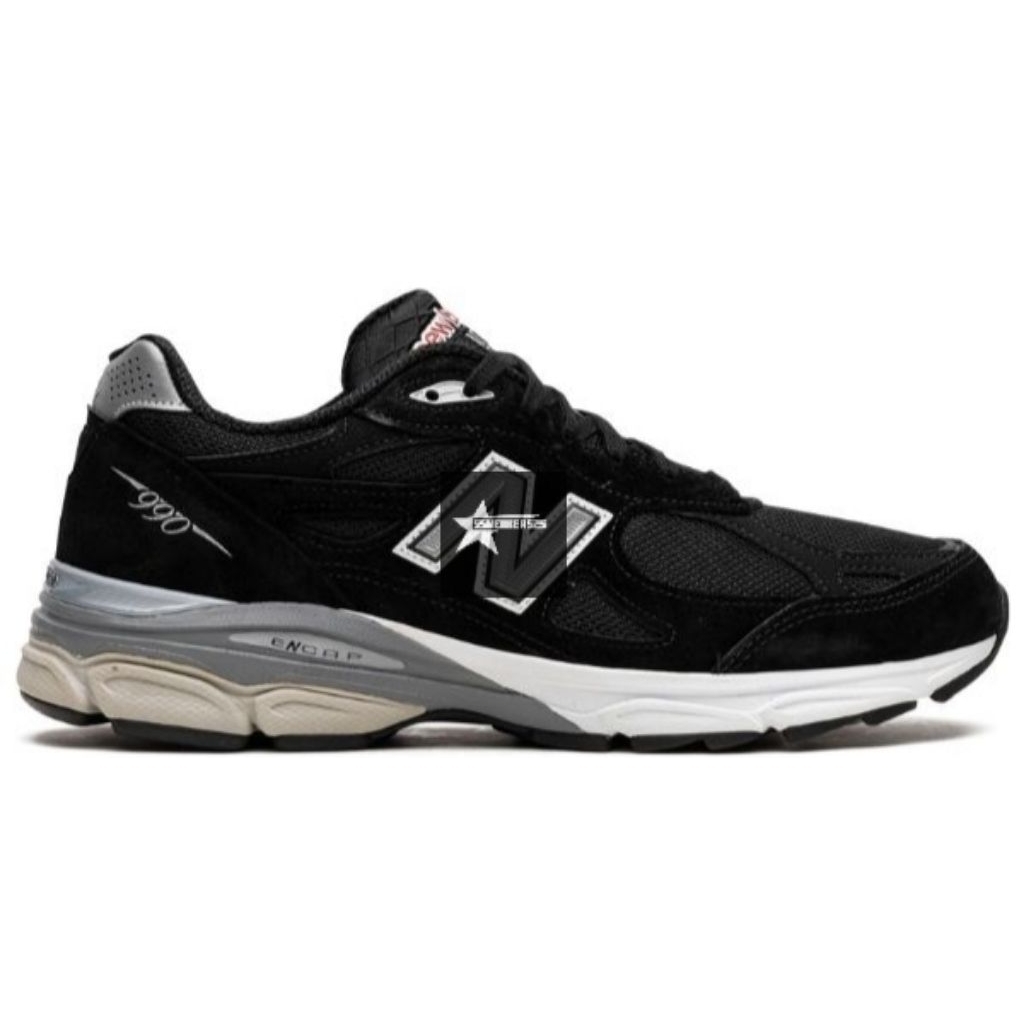 Sepatu 990V3 Made In Usa Black Grey White