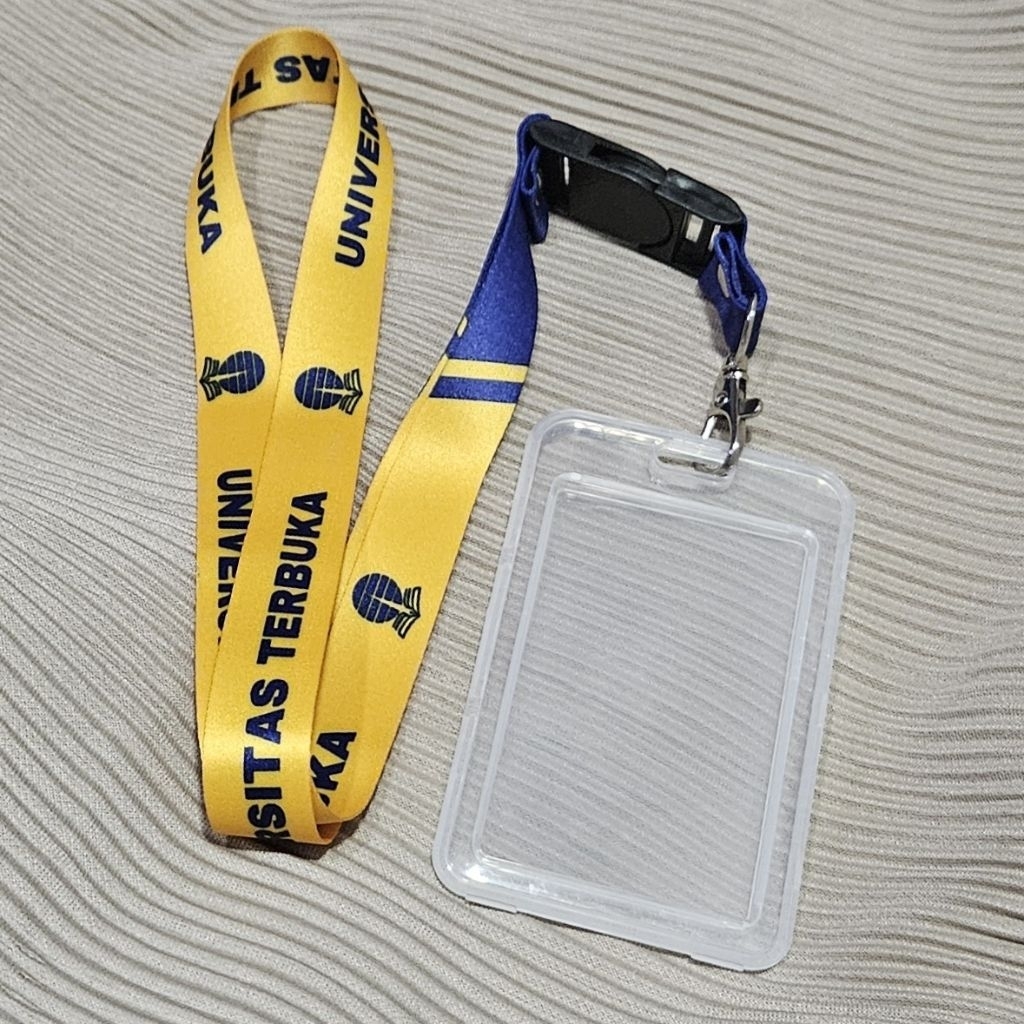 Lanyard Card Holder KTM UT Universitas Terbuka Ready