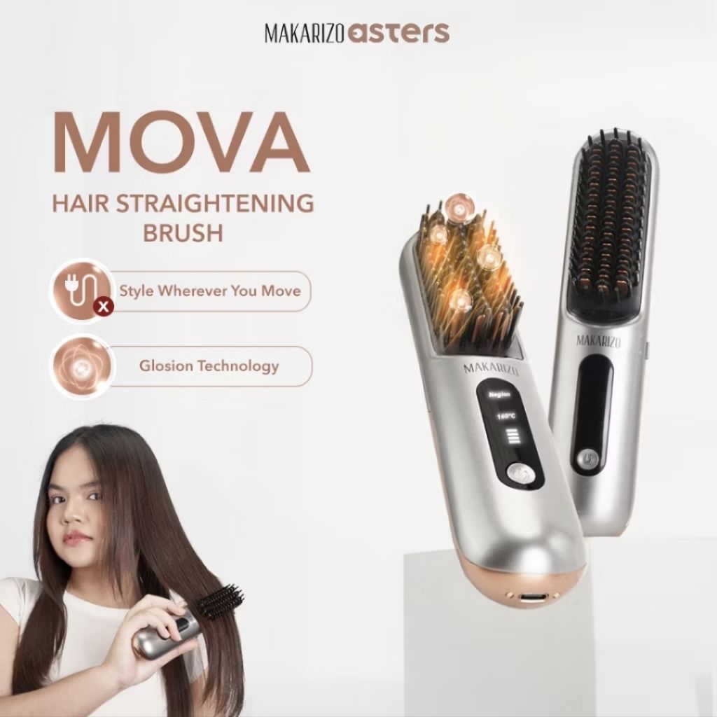 (Preloved) Makarizo Asters MOVA Sisir Catok 100% Original, Desain Ringan dan Portabel