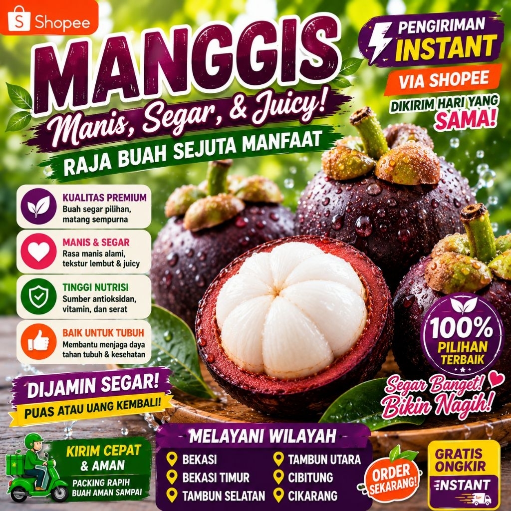 Buah Manggis 1KG+