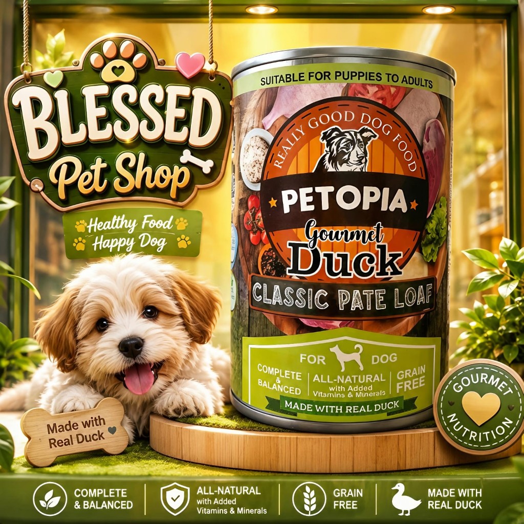 PETOPIA Dog Food Kaleng GOURMET DUCK Wet Dog Food Canned 380gr