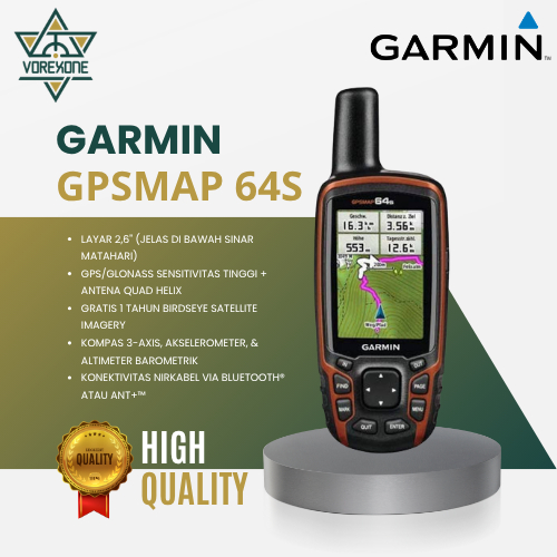 GPS Garmin GPSMAP 64s Second Original Murah Normal Siap Pakai Akurat GPS Handheld Portable Alat Ukur