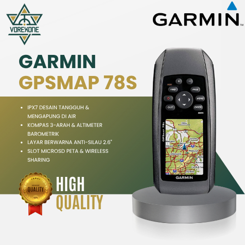 GPS Garmin 78s Original Alat Navigasi Gpsmap 78 s Handheld Kelautan Outdoor Anti Air Plus Peta