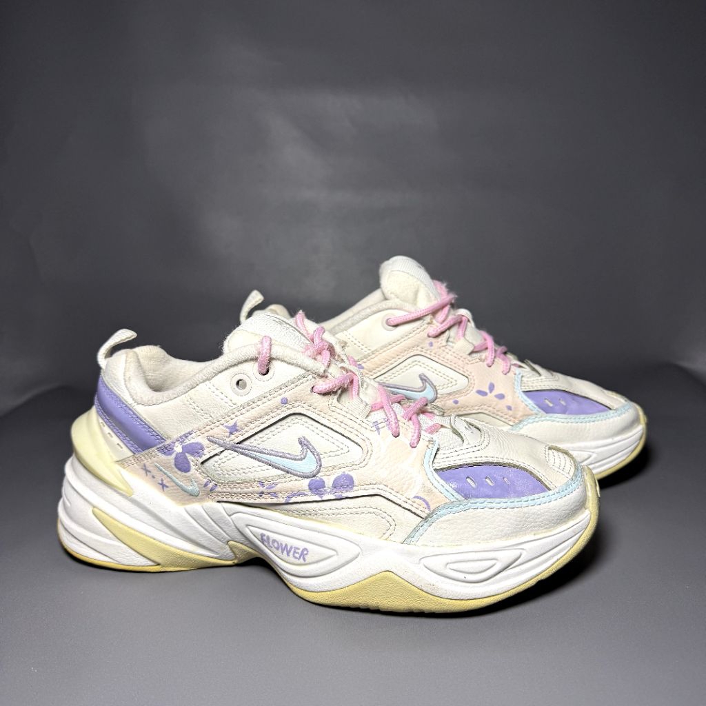 sepatu second NIK M2K tekno cherry blossom ( custom ) . size 38,5 insol 24,5 cm