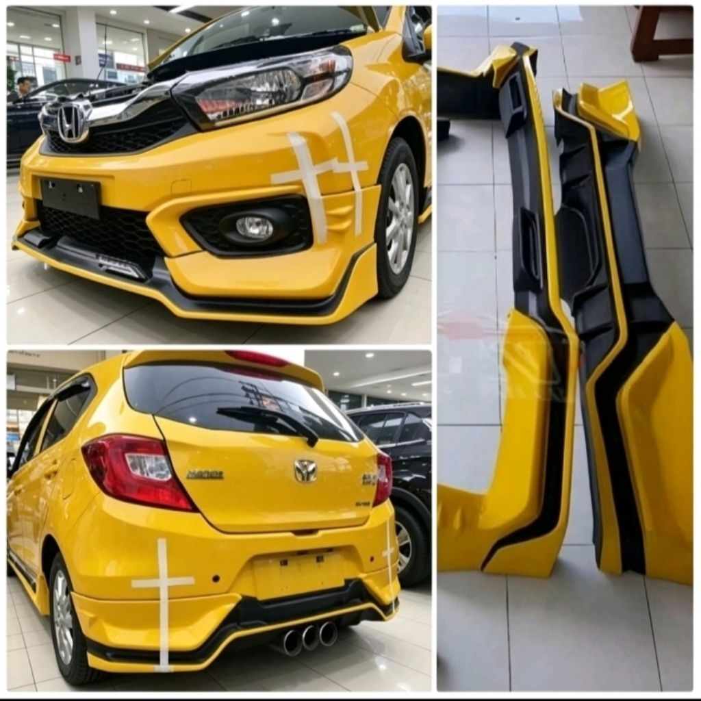 Bodykit all new honda brio tx style 2019 2020 2021 2022 plastik abs free ongkir