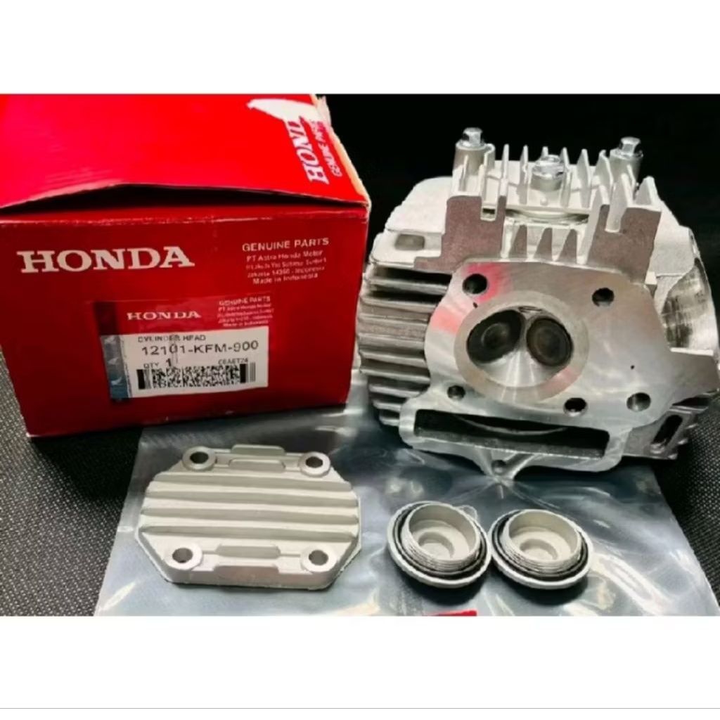 Cylinder Silinder Head Assy Komplit Supra Fit New, Supra Fit, Legenda Legenda 2, Revo Lama KFM